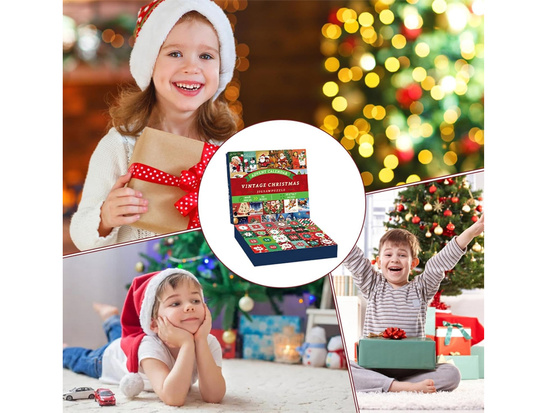 Advent Calendar PUZZLE - 24 Christmas puzzles in a VINTAGE style ZA5885