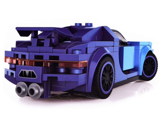 Technical blocks Sports car BLUE 139-pieces + stickers ZA4288
