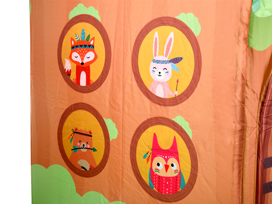 Colorful tent HOUSE for children "Forest Friends" + bag ZA5763