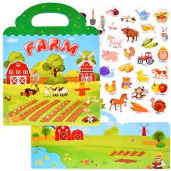 Farma Album z Naklejkami Zwierzęta Warzywa naklejki ZA4764
