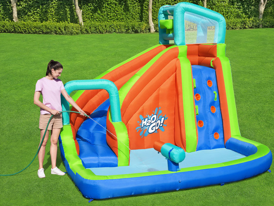 Bestway Wodny PLAC ZABAW H2O Go 365x320x270cm zjeżdżalnia i wyrzutnia 53408