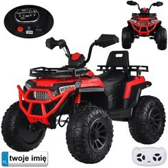 Large battery-powered quad bike for children 4x4, gas in the handle, shock absorber PA0315