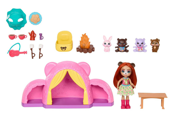 Enchantimals camping trip set bear doll ZA5995