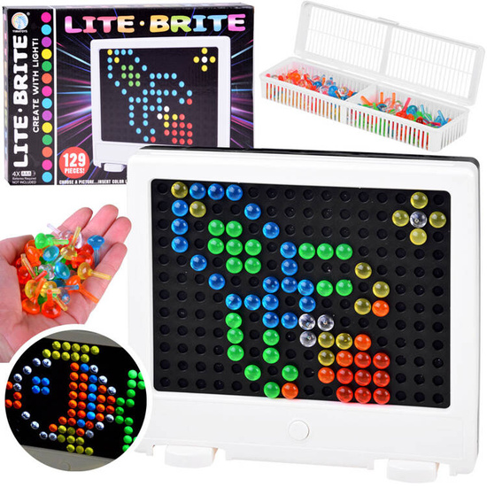 LED mosaic board with lamps puzzle Lite brite ZA4188