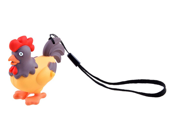 Key ring cockerel light sound pendant ZA3530