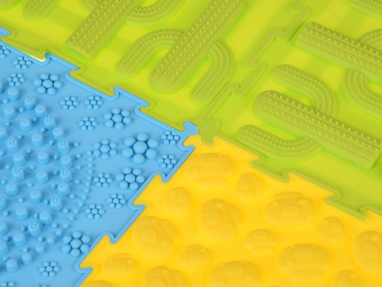 Rubber PUZZLE sensory mat, 8 pieces - development and fun ZA5862