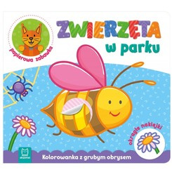 Aksjomat Zwierzęta w parku. Kolorowanka z grubym obrysem KS0514