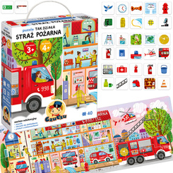 CzuCzu Puzzle This is how the fire department works 40 pieces + educational poster ZA5626