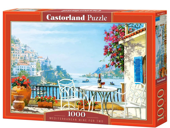 Puzzle 1000-elementów  Mediterranean Wine for Two C-105007-2