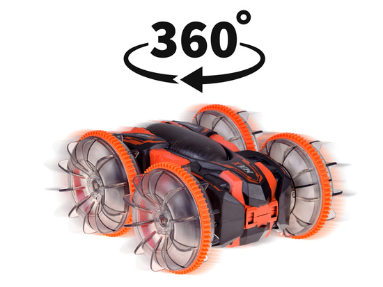 Amphibious Car 2-in-1 Stunt R/C Remote Controlled – Drives, Floats, Lights Up RC0735