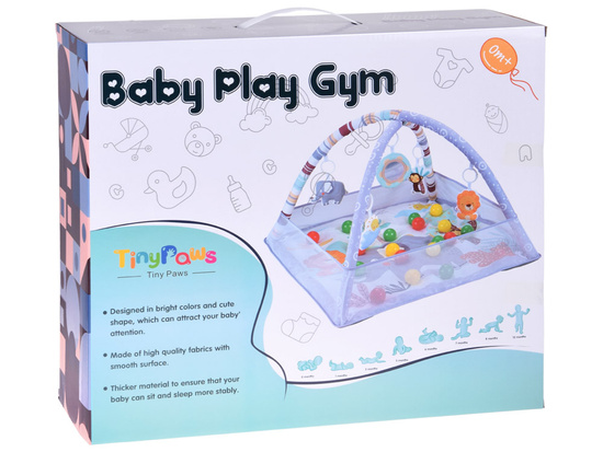 Educational Play Mat with Arch + Play Yard + Colorful Balls + Toys ZA5823