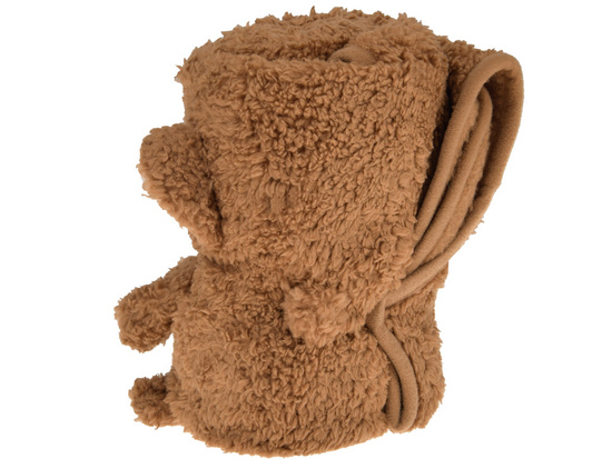 Soft blanket - cuddly 2in1 MONKEY in mocha mouse color ZA0724