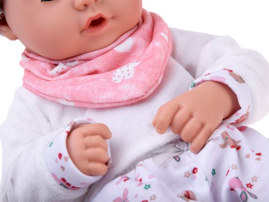 BOBAS doll 32cm with moving eyes + feeding accessories ZA5833