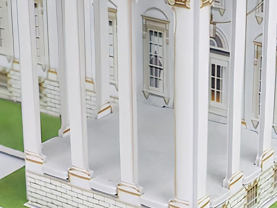 3D puzzle white house of the famous buildings ZA2529