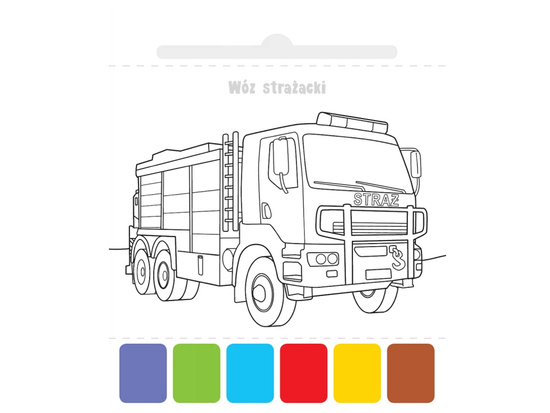 Aksjomat Farbki i pędzelek. Malowanka. Użyj wody, zbudź kolory! POJAZDY KS1059