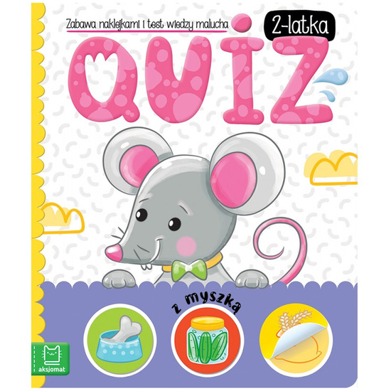 Aksjomat Quiz 2-latka z myszką. Zabawa z naklejkami i test wiedzy KS1133