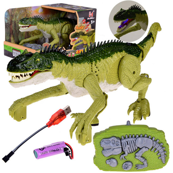 Green Dinosaur prehistoric toy controlled by remote control RC0632