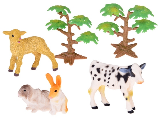 Farm animals from the farm set of 17 figures horse cow hen ZA5349