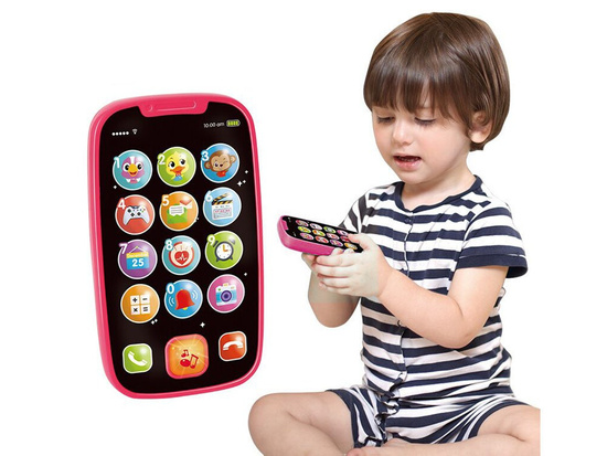 Interactive Kids Phone Toy – Hola Educational Baby Smartphone with Music and Light Effects ZA5670