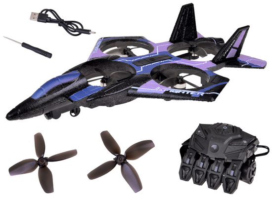 Zdalnie sterowany dron combat -pojazd latający+kolorowe diody RC0704 NI
