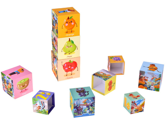 Educational cube puzzle for children - creative puzzle 10 pieces ZA5868