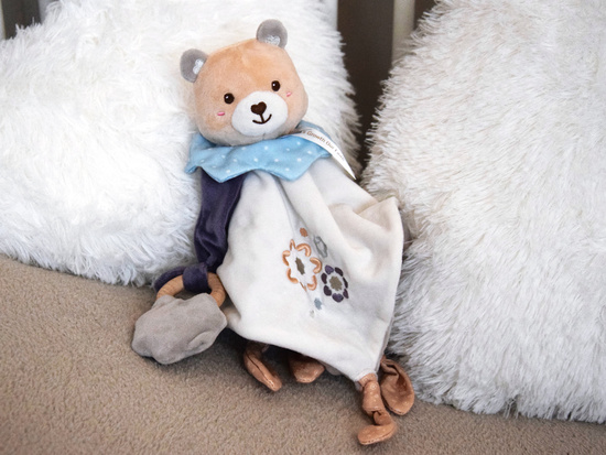 Soft Cuddle Toy TEDDY with Blanket and Teether – Baby Gift ZA5879