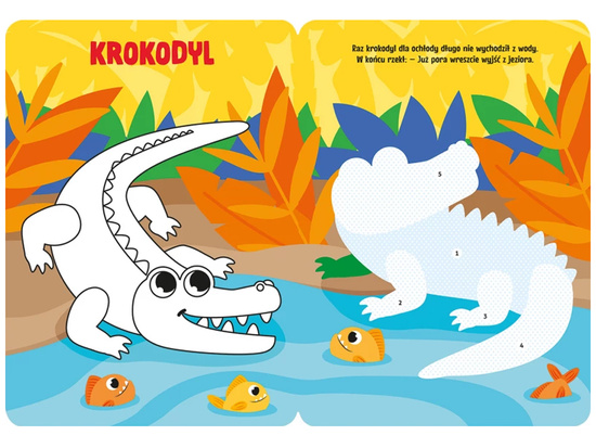 Aksjomat Koloruję i naklejam. Zwierzątka w dżungli. KS1072