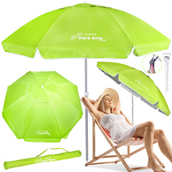 Beach Garden Umbrella Sopot Para Sole Sun UPF 50+ 240cm ARMED SP0810