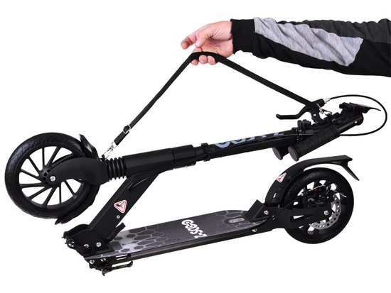 Large foldable city scooter with shock absorber and brakes up to 100kg SP0785