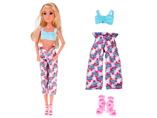 Doll clothes set, holiday styling, dress, accessories ZA5707