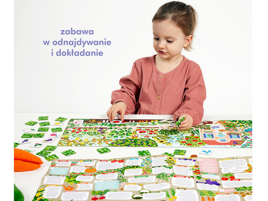 CzuCzu Educational puzzle What grows in the garden 40 pieces + poster ZA5144