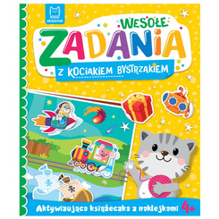 Aksjomat Wesołe zadania z kociakiem bystrzakiem. Z naklejkami 4+ KS1162