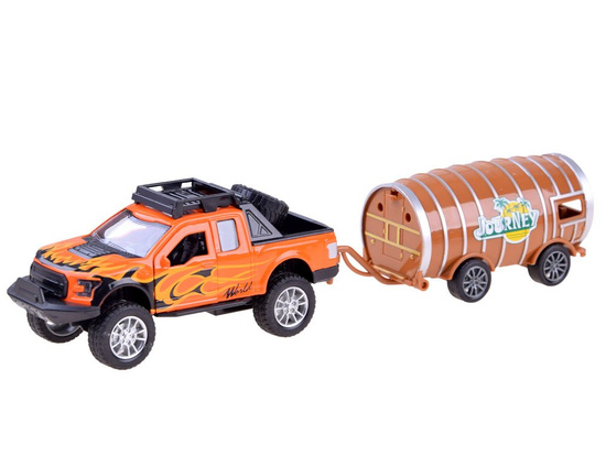 Pickup car set trailer-barrel ZA3583