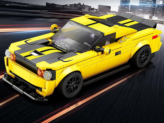 Technical blocks 319-pieces + stickers Yellow Sports Car ZA5260
