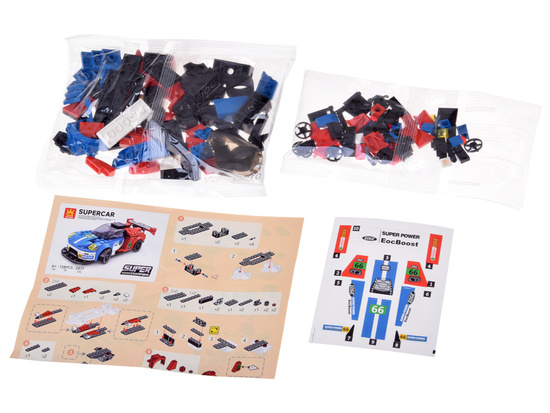 Technical blocks Sports car BLUE-RED 138-piece ZA5744
