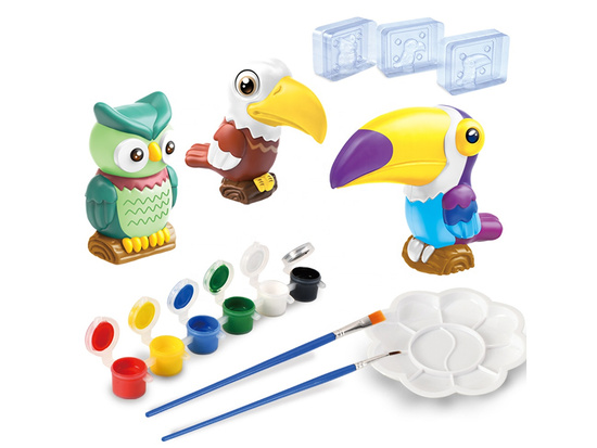 Creative DIY Set – Mould and Paint Colorful Jungle Birds ZA5756