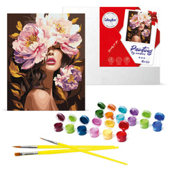 Malowanie po numerach na ramie KHO8443 W zapachu piwonii 40x50 cm AP0120