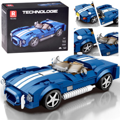 Technical blocks Sports car blue classic roadster 312-piece ZA5792