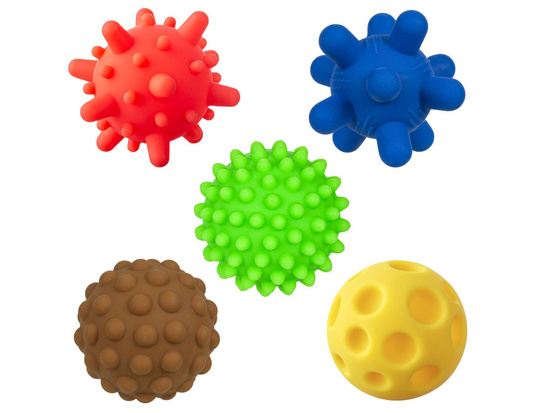 Colorful sensory balls Sensorki 5 pcs 417