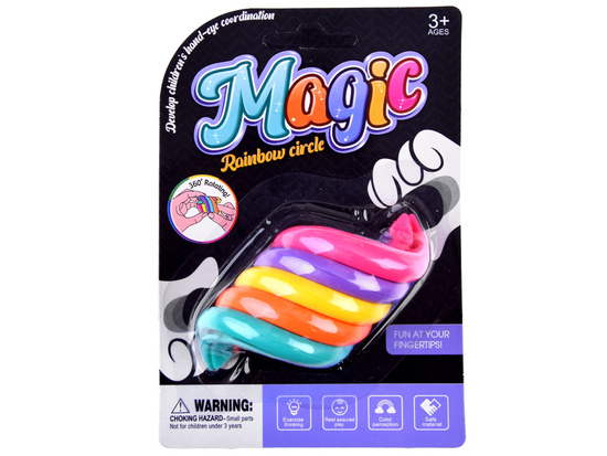 Magiczna tęczowa spirala gadżet antystresowy ZA4736