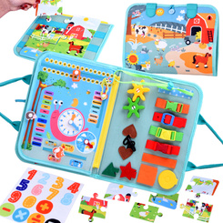 Montessori Manipulative Book - 28 Sensory Activities ZA5943