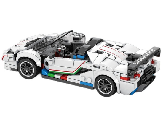Klocki techniczne Supersportowe auto BIAŁY KABRIOLET spojler 348-ele ZA5787