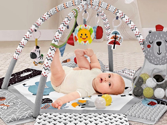 Contrasting mat with balls for babies ZA4424