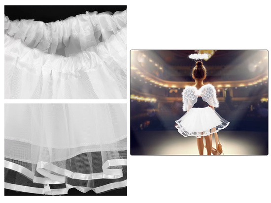 ANGEL Costume - Includes: wings, halo, skirt, wand ZA5860