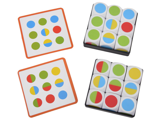 Puzzle game for observation and concentration, colorful patterns GR0761