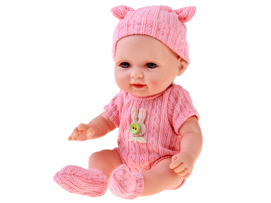 Adorable BOBAS doll 26 cm - light and mobile in a sleepsuit with a hat ZA5831