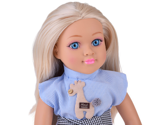 Elegancka Lalka 48 cm z długimi blond włosami – urocza stylizacja ZA5843