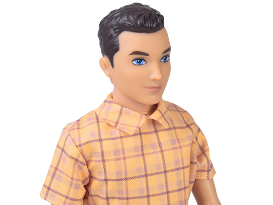 Anlily Doll boy BRUNET Paulo in shirt and dark pants ZA6006 B