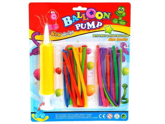 Long modeling balloons + pump ZA1546