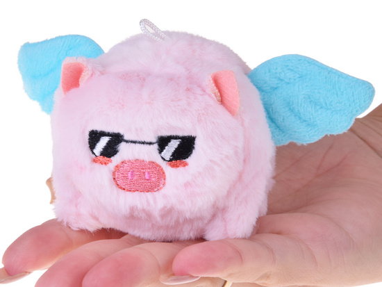 Adorable Plush Pig Keychain with Spinning Tail ZA5680